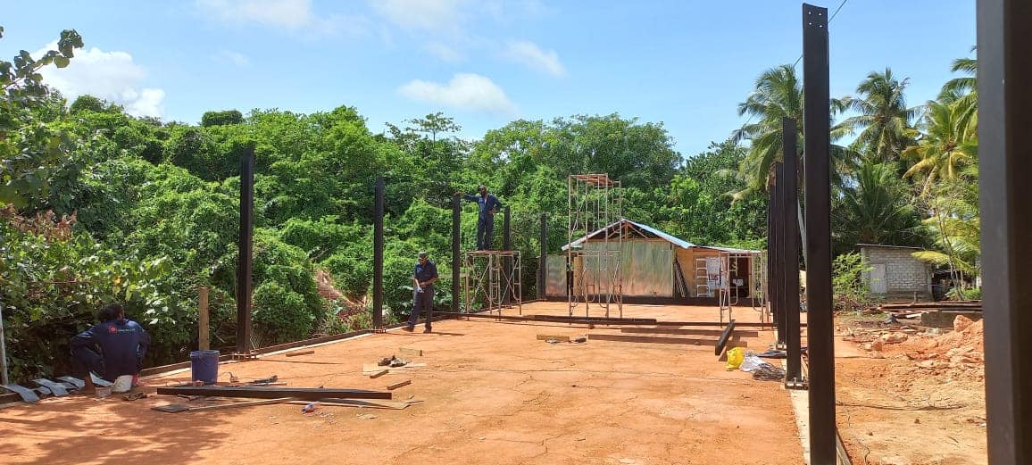 Construction of Temporary Exam Hall