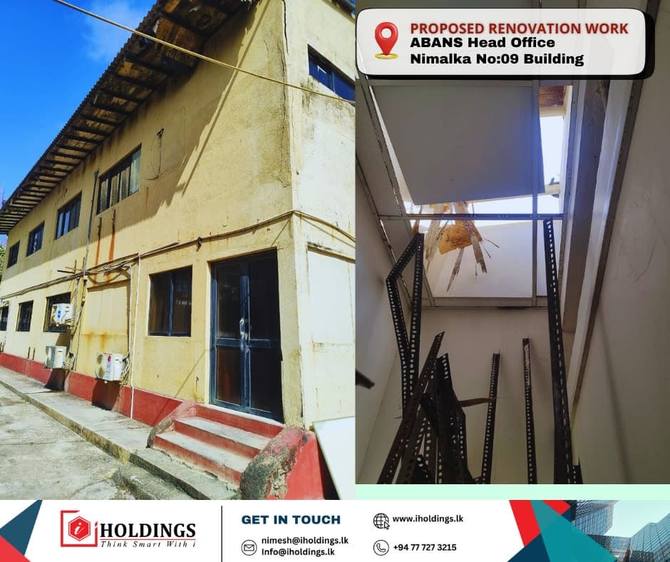 Renovation Work at ABANS Head Office – Nimalka No:09 Building.